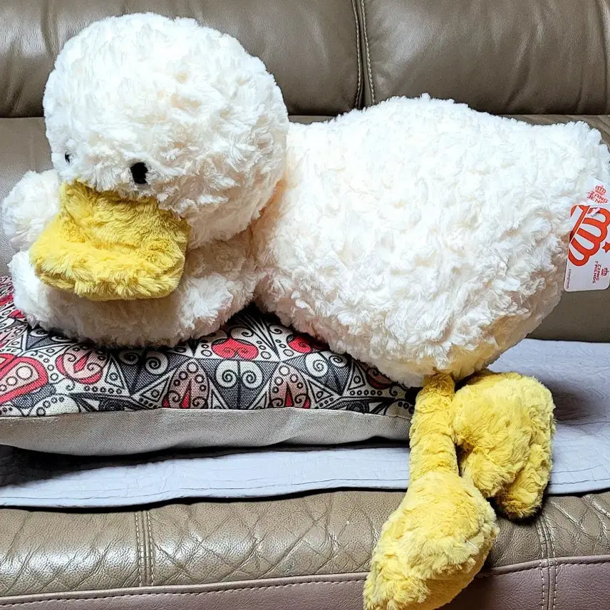[BUNJANG] Jjang Friends White Duck Plush 55cm / 짱프렌즈 흰색 오리 55cm 봉제인형(새상품)