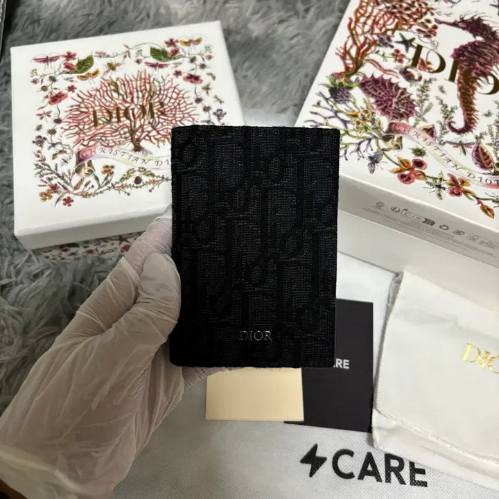 [BUNJANG] Dior Oblique Jacquard Bi-Fold Wallet / S급 디올 오블리크 자카드 2단 지갑