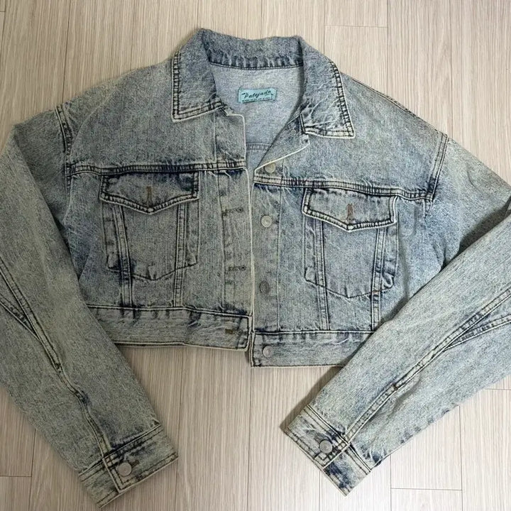 [BUNJANG] Faded Black Crop Denim Jacket / 페일제이드 크롭 데님자켓