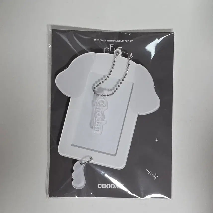 [BUNJANG] QWER Ceremony Pop-up Acrylic Holder Chodan / 포카x) QWER 세레머니 팝업 아크릴 홀더 쵸단 양도