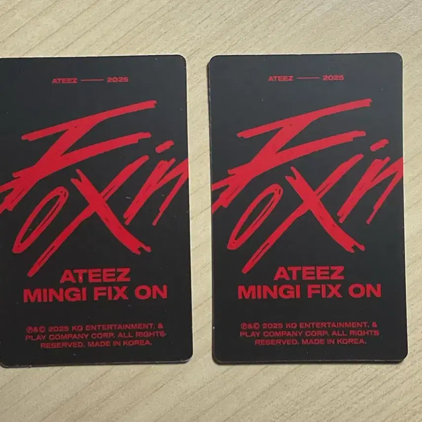 [BUNJANG] ATEEZ Mingi 2025 Birthday MD Photocard Set / 에이티즈 민기 생일 MD 포카 세트 양도