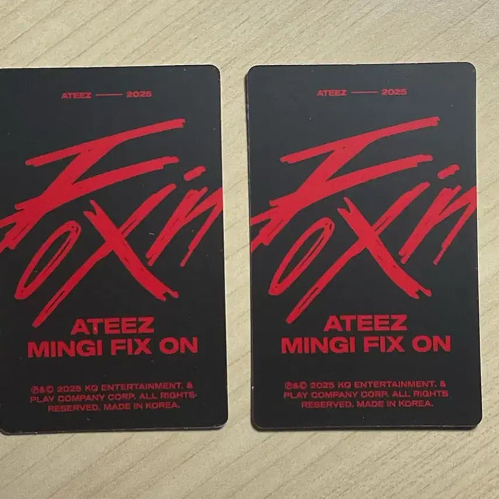 [BUNJANG] ATEEZ Mingi 2025 Birthday MD Photocard Set / 에이티즈 민기 생일 MD 포카 세트 양도