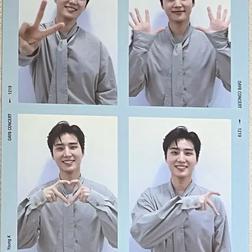 [BUNJANG] Young K Welcome To The Show 4-Cut Photo / 영케이 웰투쇼 네컷