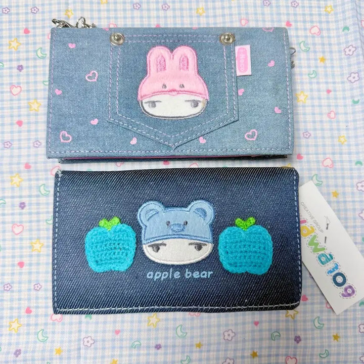[BUNJANG] Wawa109 Aineko Denim Wallet / 고전문구 고전 와와109 아이네꼬 지갑 아이네코 지갑 청지갑 데님지갑