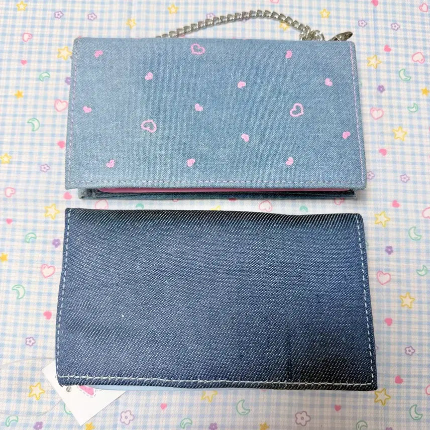[BUNJANG] Wawa109 Aineko Denim Wallet / 고전문구 고전 와와109 아이네꼬 지갑 아이네코 지갑 청지갑 데님지갑