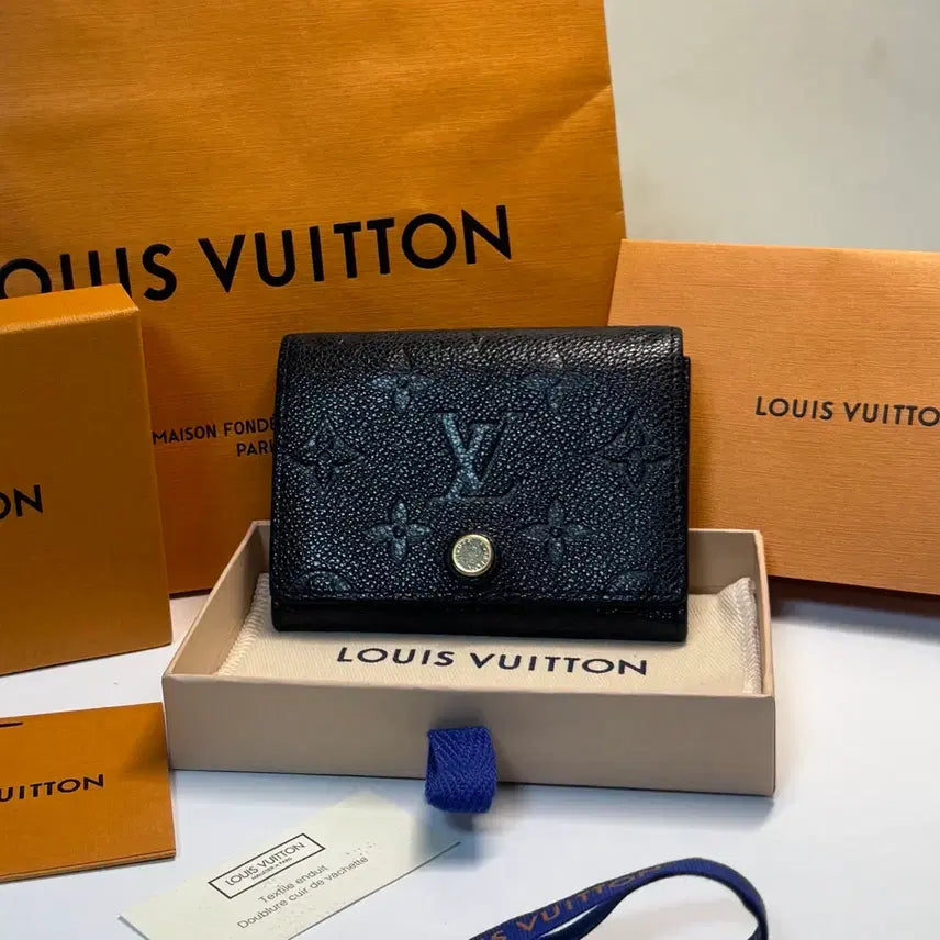 [BUNJANG] Louis Vuitton Monogram Empreinte Card Holder Black / [정품/S급] 루이비통 앙프렝뜨 카드지갑