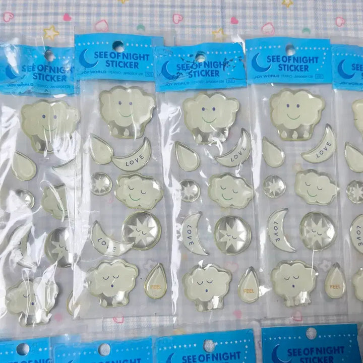 [BUNJANG] Joyworld Water Drop Sticker, Epoxy Sticker / 고전문구 고전 물방울 스티커 고전 에폭시 스티커 조이월드 스티커