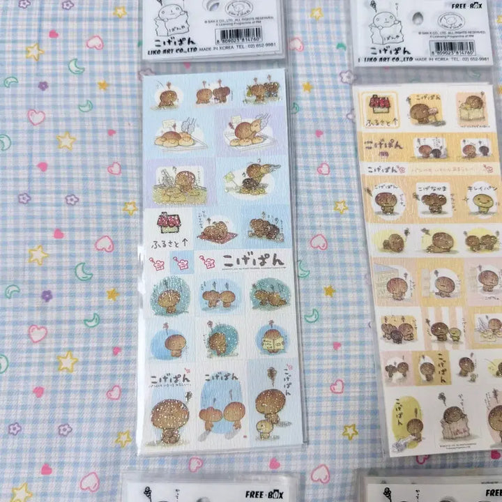 [BUNJANG] San-X Kogepan Classic Stickers / 고전문구 고전 산엑스 코게빵 스티커 탄빵 스티커 고전코게빵