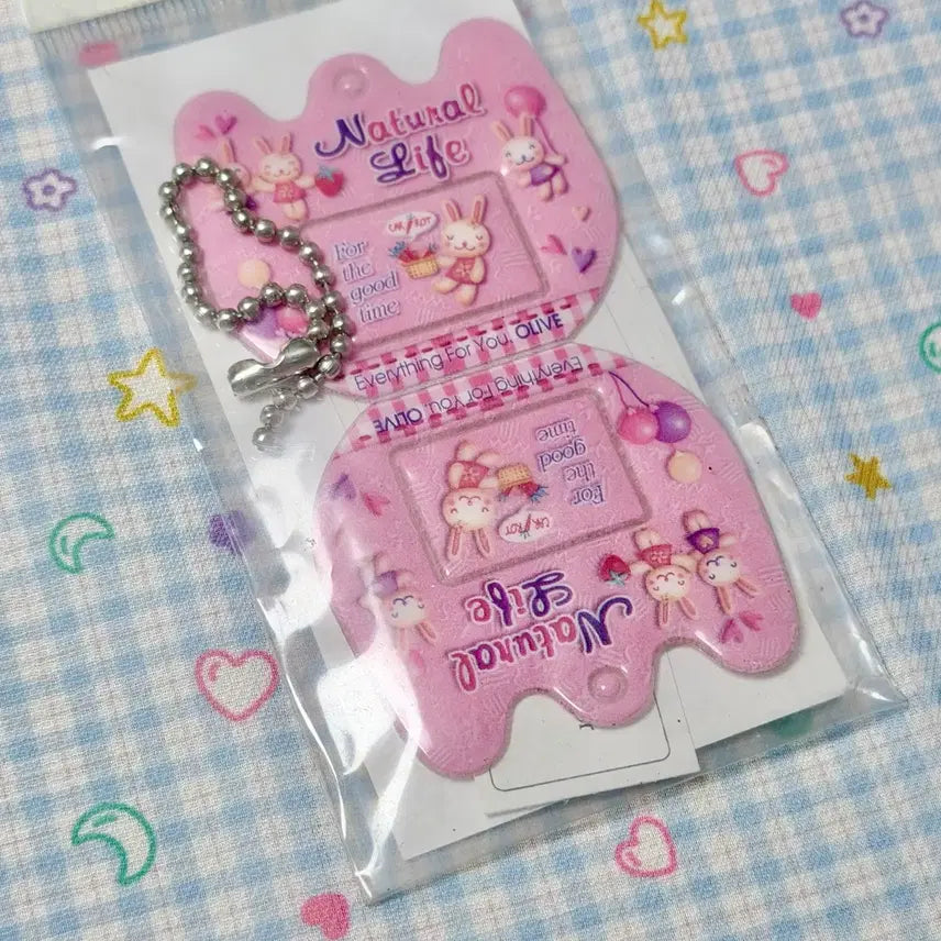 [BUNJANG] Vintage Frame Sticker Keychain / 고전문구 고전 프레임스티커 키링 포토 스티커 키링