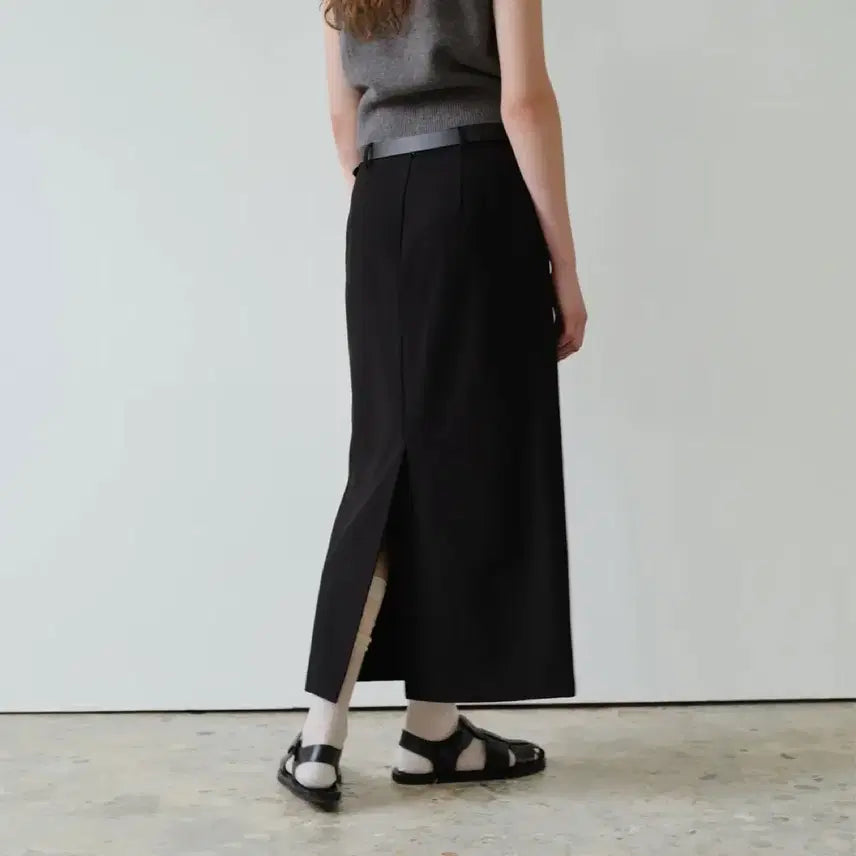 [BUNJANG] Arto H-Line Maxi Skirt Black S / 아르토 H라인 맥시 스커트 블랙 S