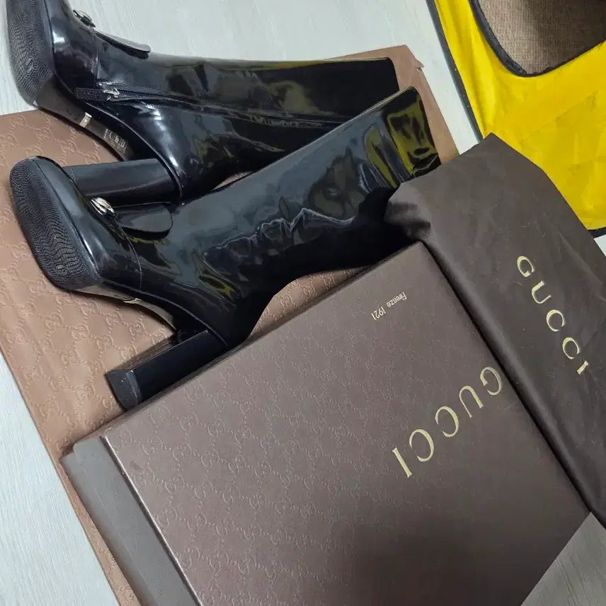 [BUNJANG] Gucci Black Leather Horsebit Detail Long Boots Size 37 / 정품] 구찌 롱부츠 37