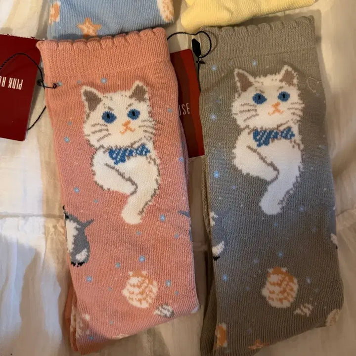 [BUNJANG] Pink House Socks / 핑크 하우스 양말 삭스