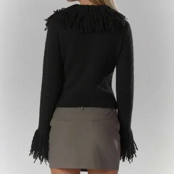 [BUNJANG] Tassel Fringe Cardigan / 태슬 프린지 가디건 새상품