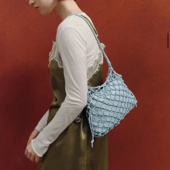 [BUNJANG] JILLSTUART Blue Lette Net Shoulder Bag / <새상품> 질스튜어트 블루 레테 네트 숄더백 판매합니다 22만원
