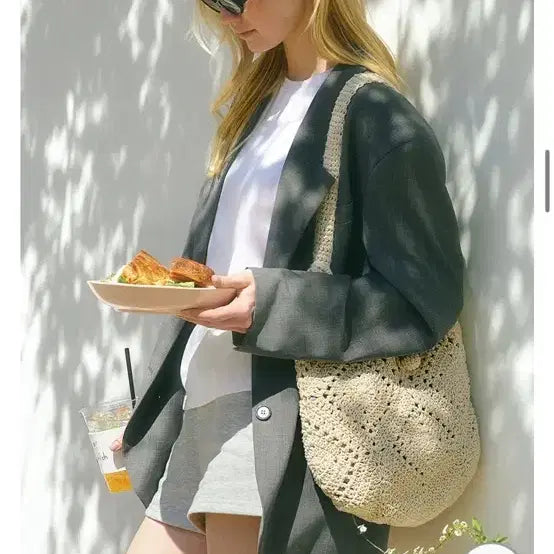 [BUNJANG] J.ESTINA Hobo Bag Cream / <새상품> 제이에스티나 호보백 판매합니다 크림컬러