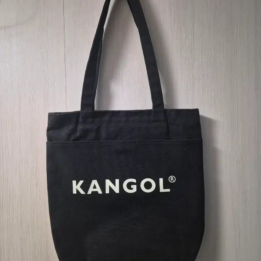 [BUNJANG] Kangol Black Logo Eco Bag / 캉골 블랙 로고 에코백