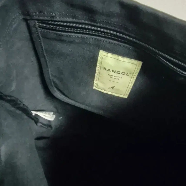 [BUNJANG] Kangol Black Logo Eco Bag / 캉골 블랙 로고 에코백