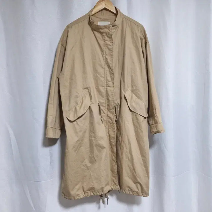 [BUNJANG] Simple Beige Long Field Jacket / simple beige 롱 야상