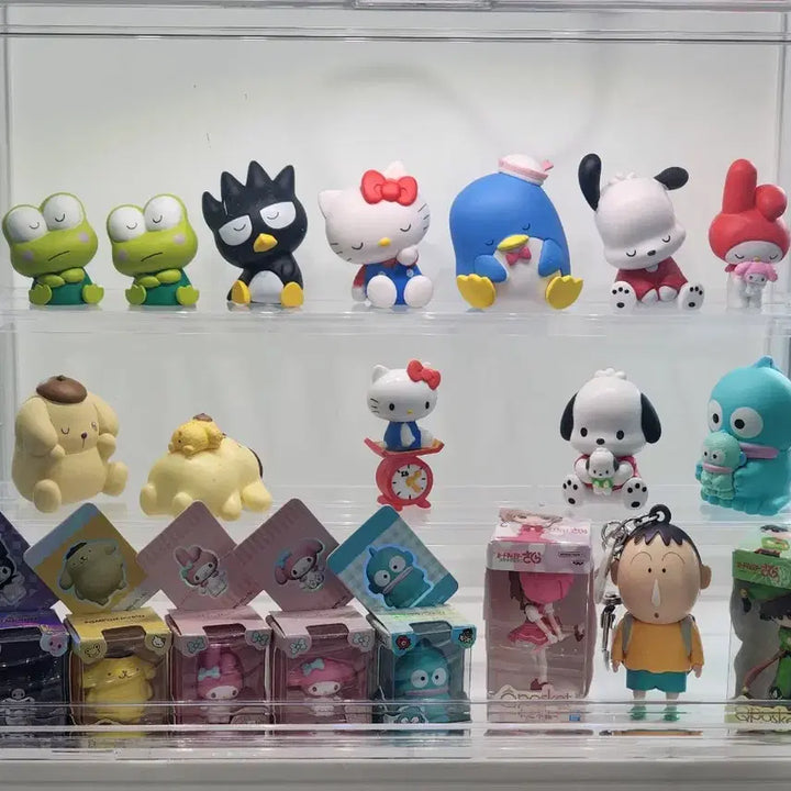 [BUNJANG] Cute Cat Figurines Set with Acrylic Stand / 고양이, 귀여운 피규어
