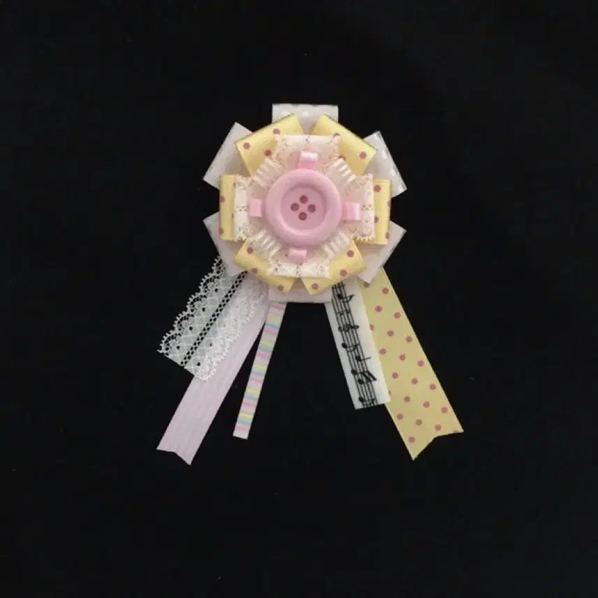 [BUNJANG] Strawberry Banana Shake Rosette Charm / 딸기 바나나 쉐이크 로제트
