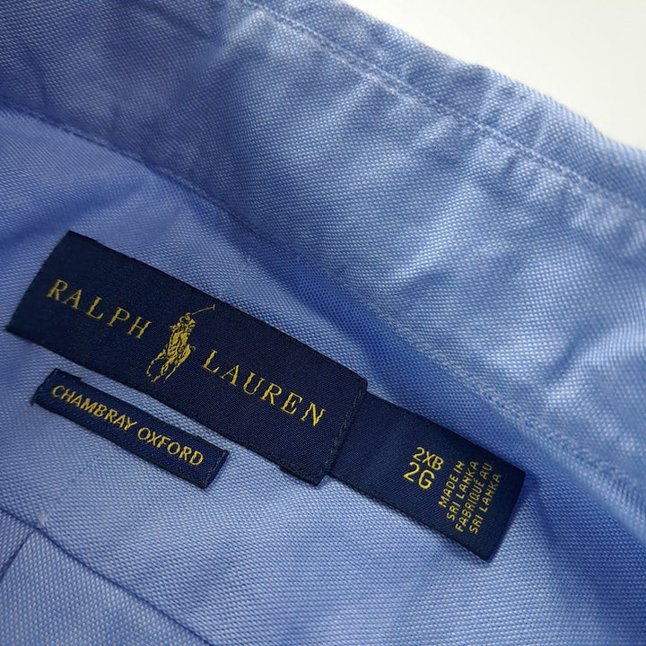 [BUNJANG] Polo Ralph Lauren Chambray Multi-Pony Short Sleeve Shirt 2XB / CK694 2XB 폴로 샴브레이 멀티포니 반팔 셔츠 남방