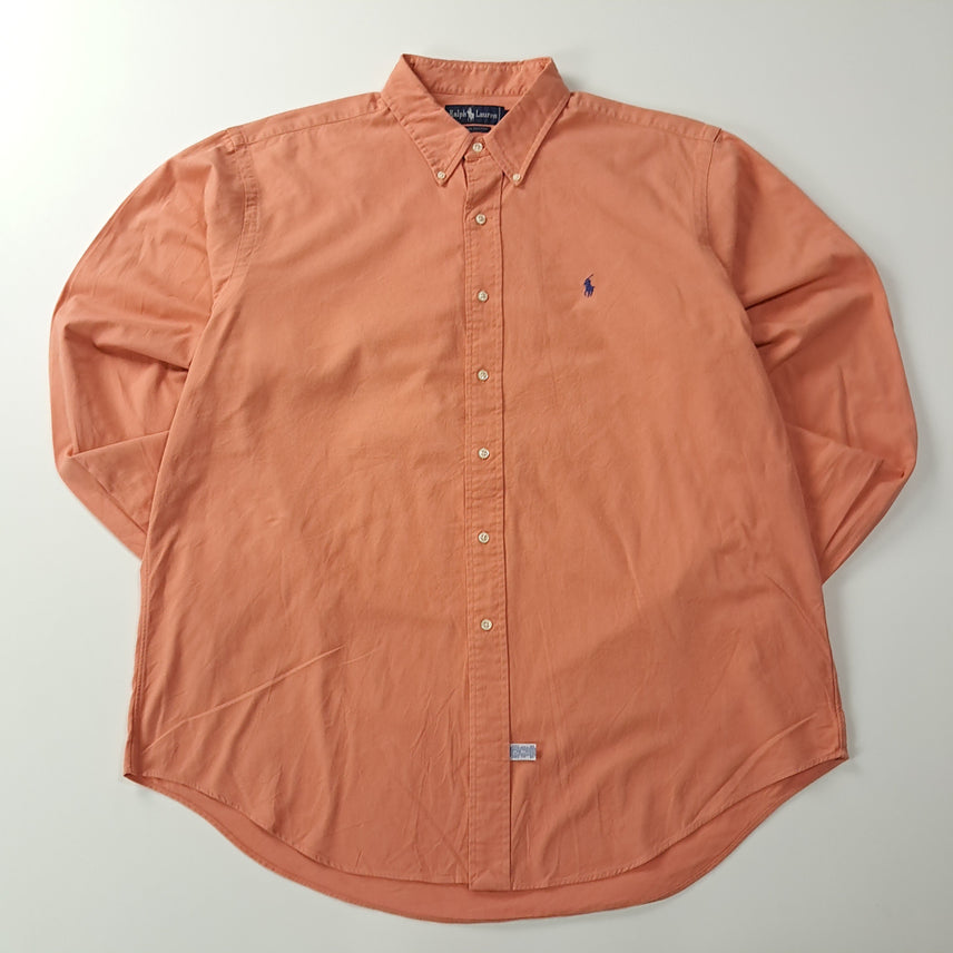 [BUNJANG] Polo Ralph Lauren 90s Button-Down Shirt Orange-Peach XXL / CK695 2XL 폴로 90s 오렌지피치 버튼다운 셔츠 남방