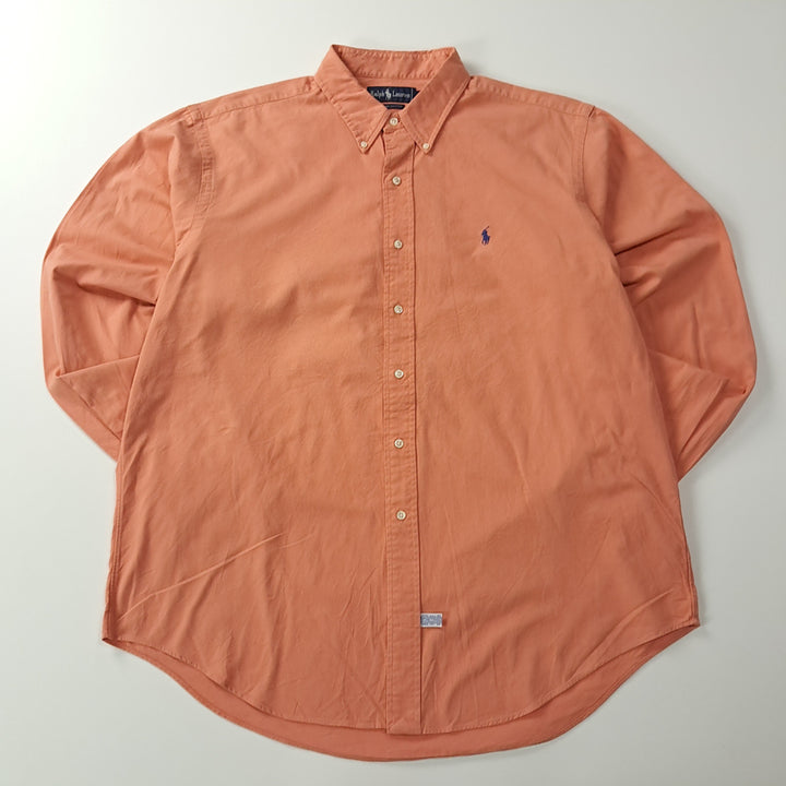 [BUNJANG] Polo Ralph Lauren 90s Button-Down Shirt Orange-Peach XXL / CK695 2XL 폴로 90s 오렌지피치 버튼다운 셔츠 남방