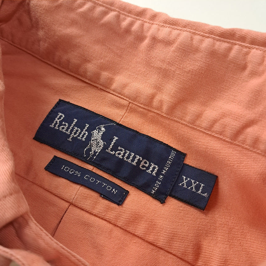 [BUNJANG] Polo Ralph Lauren 90s Button-Down Shirt Orange-Peach XXL / CK695 2XL 폴로 90s 오렌지피치 버튼다운 셔츠 남방