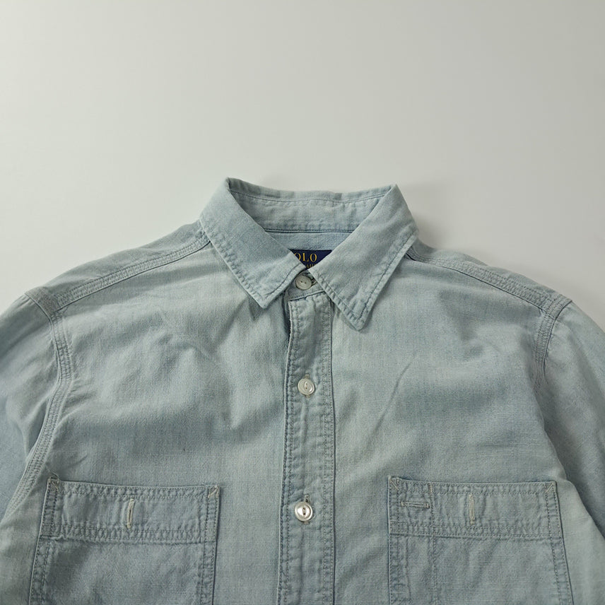 [BUNJANG] Polo Ralph Lauren RLYC Chambray Work Shirt / CK696 S 폴로 RLYC 요트클럽 샴브레이 워크 셔츠 남방