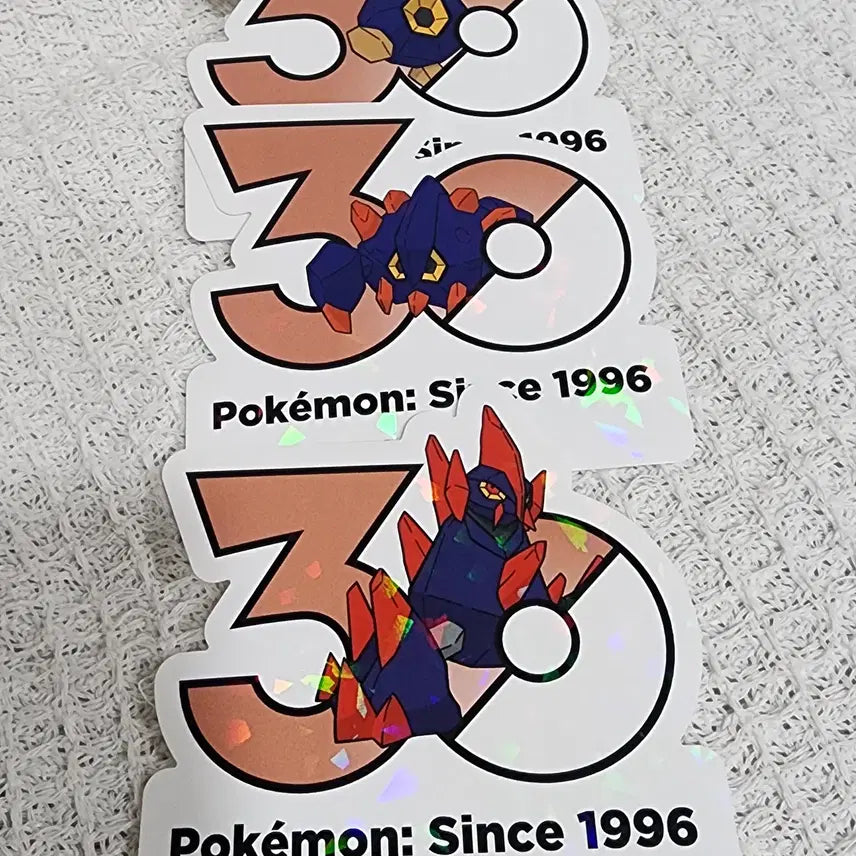 [BUNJANG] Pokemon 30th Anniversary Stickers: Dugglet, Roggenrola, Golem / 포켓몬 30주년 스티커 단굴 &amp; 암트르 &amp; 기가이어스
