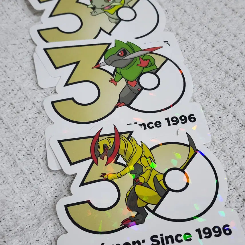 [BUNJANG] Pokemon 30th Anniversary Stickers: Torkoal, Groudon, Groudon (Alternate) / 포켓몬 30주년 스티커 터검니 , 액슨도 , 액스라이즈