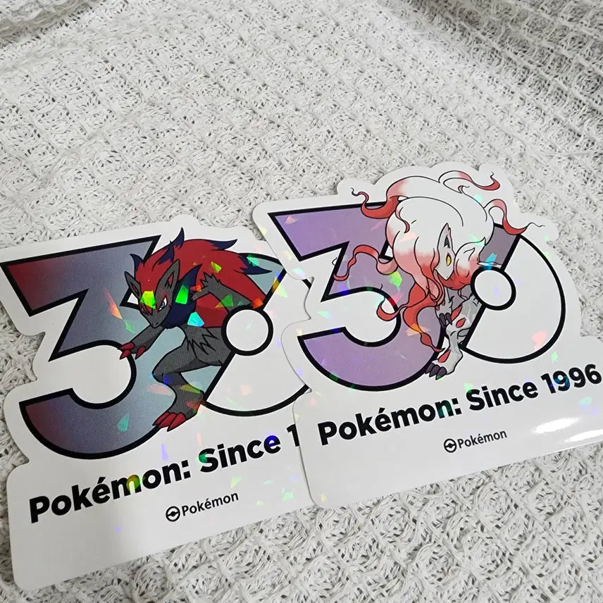 [BUNJANG] Pokemon 30th Anniversary Sticker Zoroark &amp; Hisuian Zoroark / 포켓몬 30주년 스티커 조로아크 &amp; 히스이 조로아크 팝니다 :)