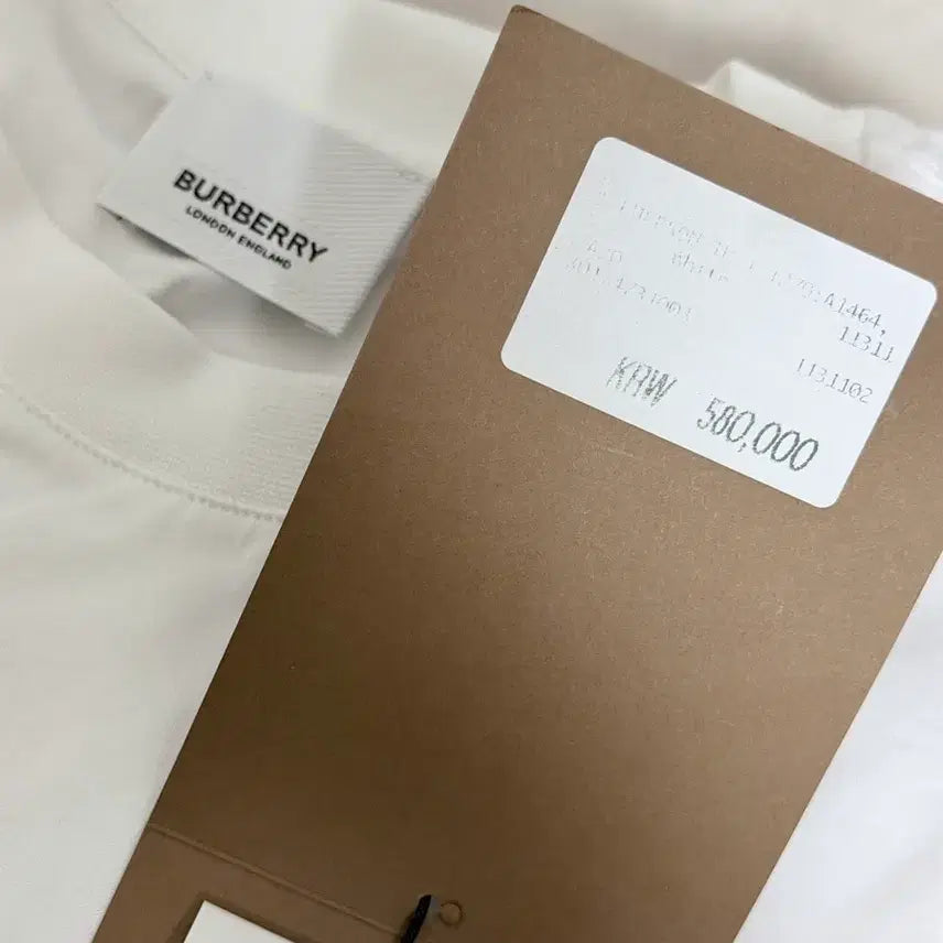 [BUNJANG] Burberry Emerson TB Monogram Logo T-Shirt White Size S / (새상품/풀박스) 버버리 TB 모노그램 로고 에머슨 티셔츠 S 판매