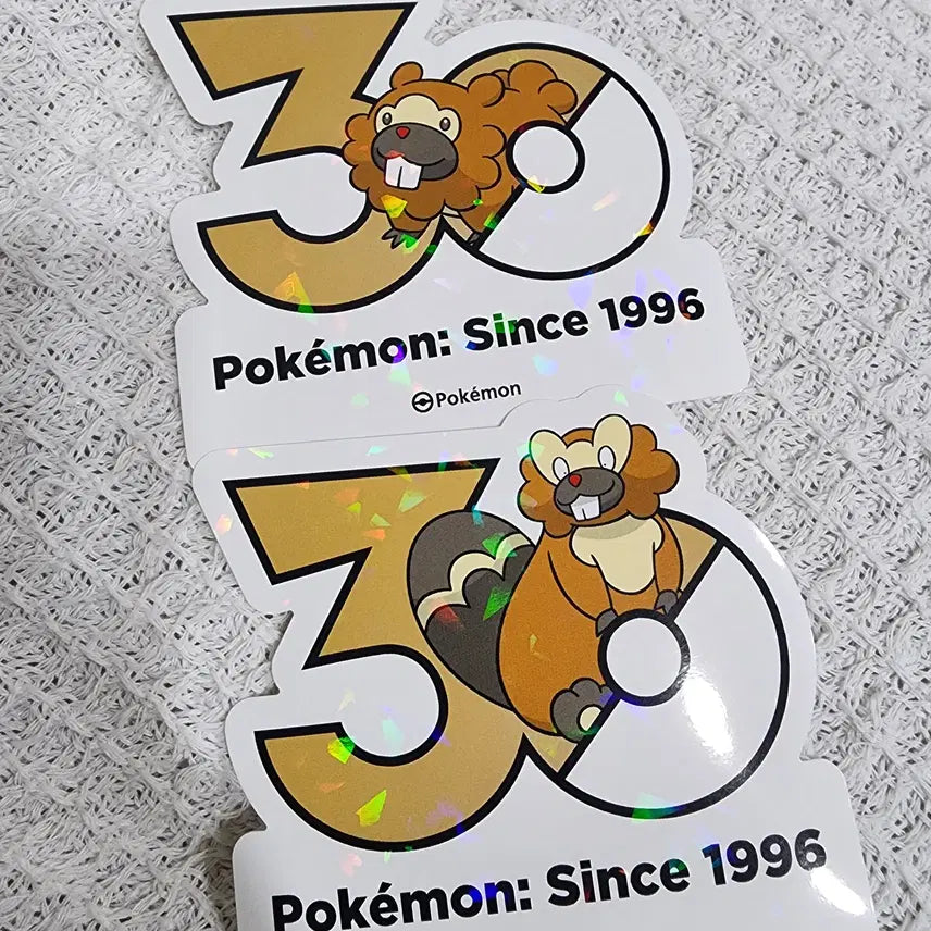[BUNJANG] Pokemon 30th Anniversary Stickers: Bibearl, Bibarel / 포켓몬 30주년 스티커 비버니 , 비버통 팝니다 :)