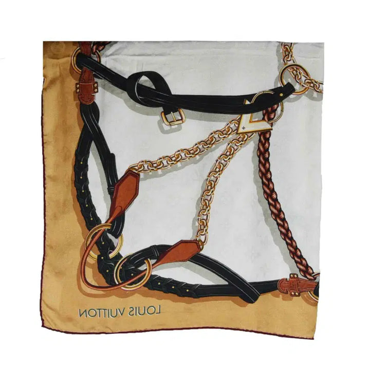[BUNJANG] Louis Vuitton Square Silk Scarf / 루이비통 스퀘어 숄 스카프