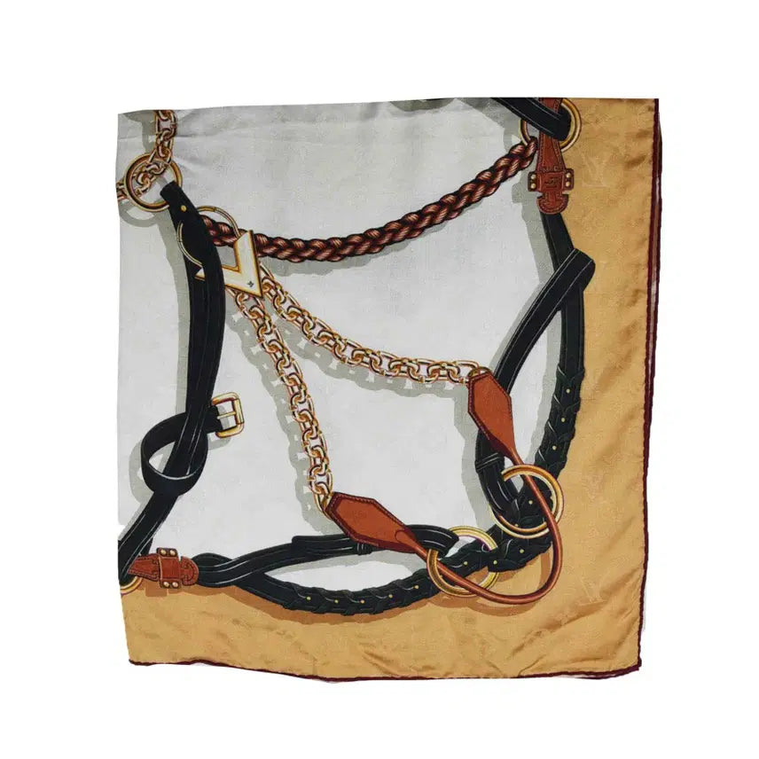 [BUNJANG] Louis Vuitton Square Silk Scarf / 루이비통 스퀘어 숄 스카프