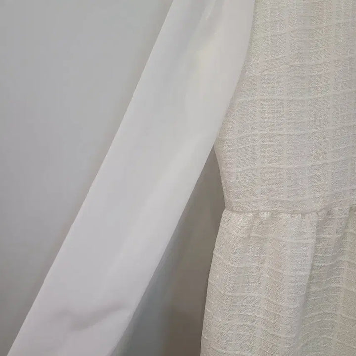 [BUNJANG] Sorry Too Much Love White See-Through Long Dress / 쏘리투머치러브 화이트 시스루 소매 원피스 55~55반 택달린새제품