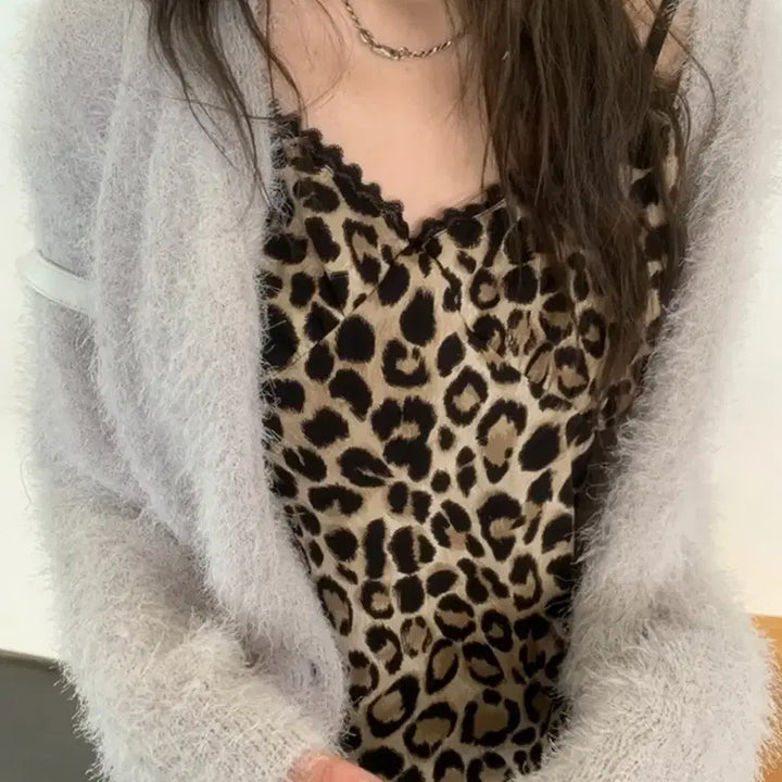 [BUNJANG] Poster Leopard Sleeveless Top / poster 포스터 레오파드 호피 슬리브리스 나시
