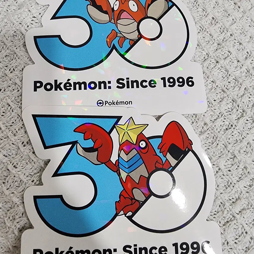 [BUNJANG] Pokemon 30th Anniversary Sticker - Aqua Tail / 포켓몬 30주년 스티커 가재군 , 가재스타 팝니다 :)