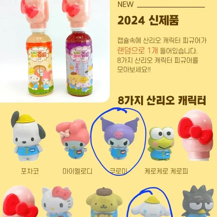 [BUNJANG] Sanrio Dugeun Dugeun My Juicey Random Figure / [판매] 산리오 두근두근 마이쥬씨 랜덤 피규어