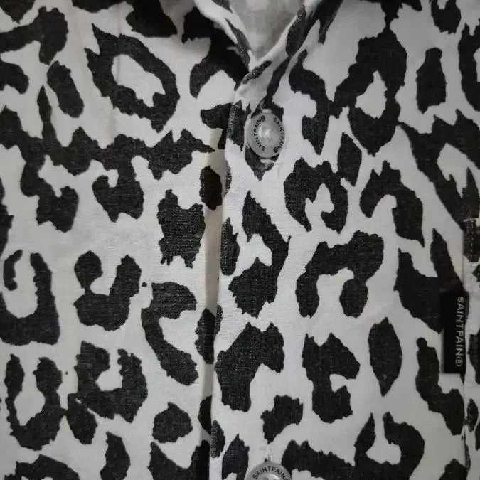 [BUNJANG] Saintpain Leopard Pattern Short Sleeve Shirts Bundle / 세인트페인 레오파드 옐로우, 화이트 셔츠 일괄 판매