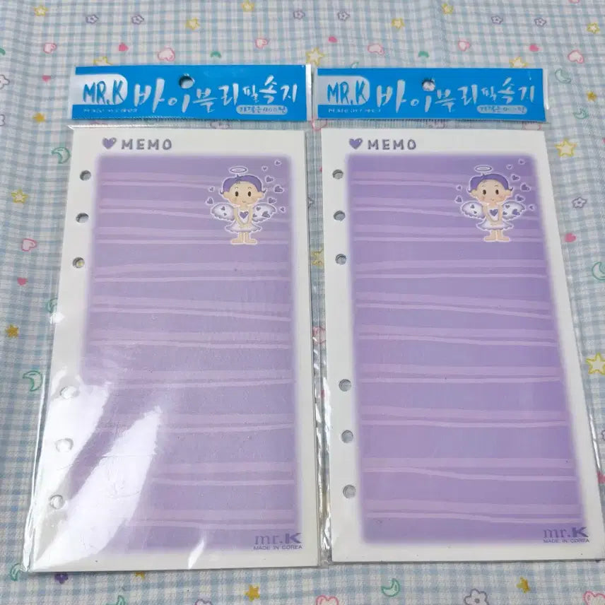 [BUNJANG] Vintage Mister K 6-Ring Binder Diary Inserts / 고전문구 고전 미스터케이 6공 다이어리 속지 육공 다이어리 속지