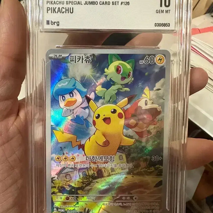 [BUNJANG] Pikachu Promo (Scarlet &amp; Violet) Graded 10 Trading Card / 피카츄 프로모 (포켓몬 카드) 10