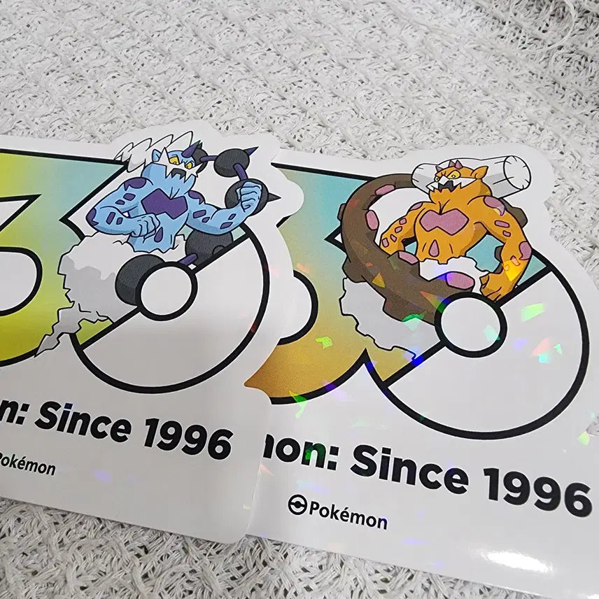 [BUNJANG] Pokemon 30th Anniversary Stickers - Landorus &amp; Voltorb / 포켓몬 30주년 스티커 랜드로스, 볼트로스