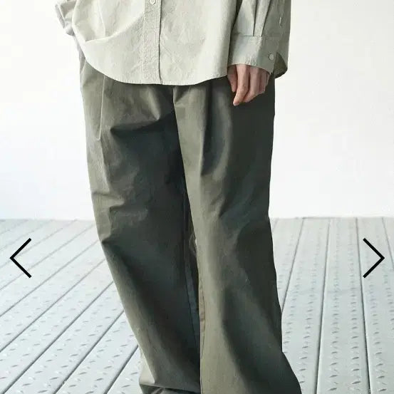 [BUNJANG] HOOBS Wide Pants Khaki &amp; Black Set / 후브스 와이드 팬츠 카키색 검정색세트