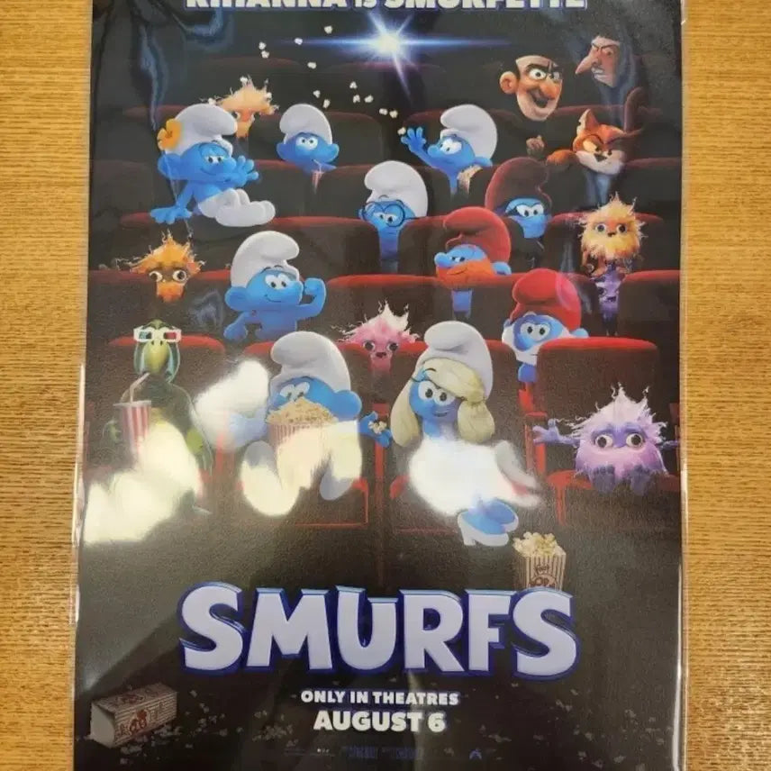 [BUNJANG] CineQ Smurfs Movie Poster / 씨네큐 스머프 영화 포스터