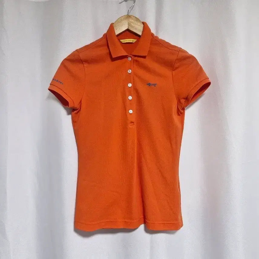 [BUNJANG] Louis Castel Orange Short Sleeve Polo T-Shirt / 루이스카스텔 오렌지색 반팔 폴로티