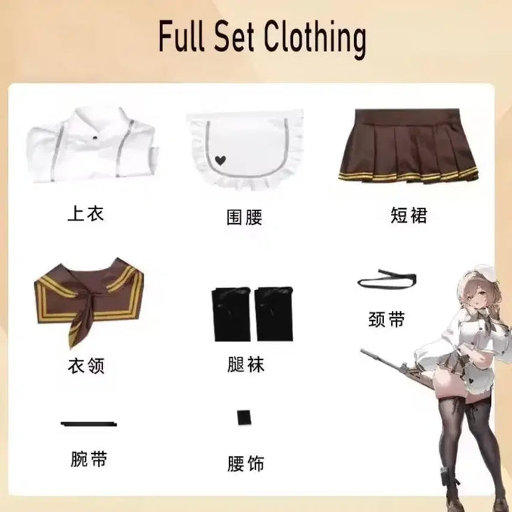 [BUNJANG] Nier: Automata Bride Cosplay Costume + Wig (Bonus) / 니케 브래디 코스프레 의상+가발(덤)