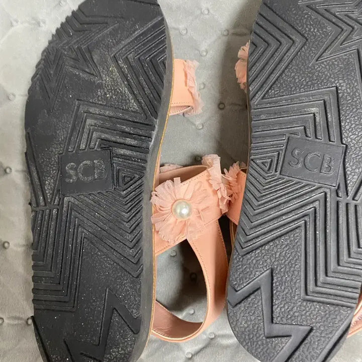 [BUNJANG] SUECOMMA BONNIE Pink Flower Sandals (Size 230mm) / 슈콤마보니 핑크 플라워샌들230