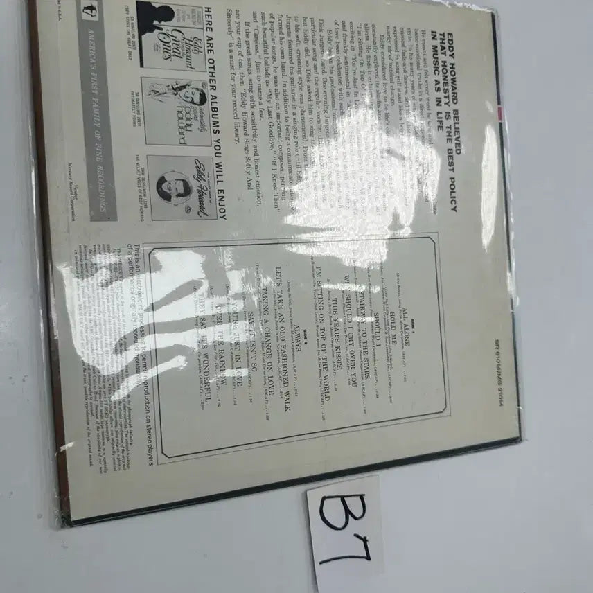 [BUNJANG] Eddy Howard 1965 Mercury Original Stereo LP Record / 에디 하워드 미국수입반 1965년 Mercury 오리지널 LP 팝니다
